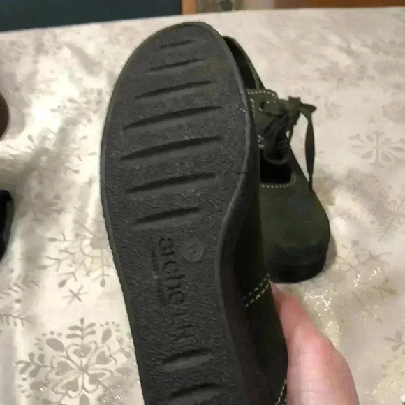 Arche green suede lace up wedge shoes. Size 38 EU - Picture 6 of 8